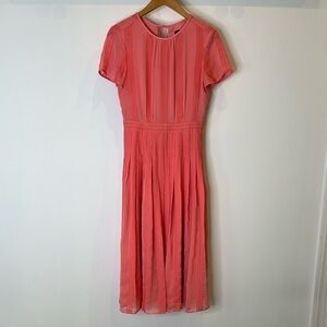 Pleated Midi Dress